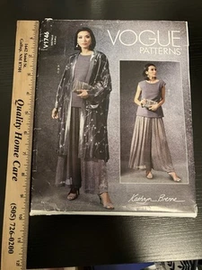 Vogue Pattern V1746 Misses' Kimono Top Pants Sizes Sm-Lg UNCUT FREE SHIPPING - Picture 1 of 2