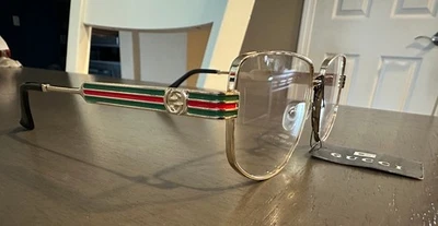 PRE-OWNED GUCCI  UNISEX CLEAR GLASSES EXCLLENT CONDITION - Image 1 of 4