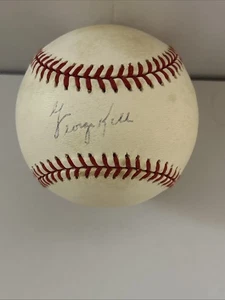 George Kell Autographed Rawlings Official American League Baseball MLB Tigers - Picture 1 of 4