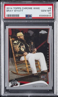 2014 TOPPS CHROME WWE #6 BRAY WYATT PSA 10 - Image 1 of 2
