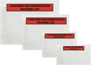 Buste Portadocumenti Adesive - Docufix Packing List - A6 A5 A4 DL - Busta Contie - Foto 1 di 12
