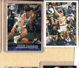 John Stockton-2 Card Lot-1999 Upper Deck+1995 Upper Deck C.Choice-Jazz-NMMT - Picture 1 of 1