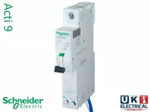 Schneider Acti 9 iC60H A9D Rcbo 6a 10a 16a 20a 32a 40a Amp Type B C 30mA - Picture 1 of 3