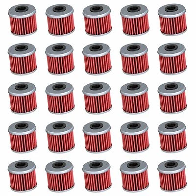 25 filtros de filtro de aceite para Honda CRF150R CRF150RB CRF250R CRF250X CRF450R CRF450X Foto 1 de 4