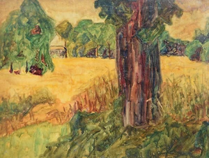 Desconocido sin firmar / expresivo paisaje de verano Kornfeld alrededor de 1920-30 / Berlín - Imagen 1 de 24