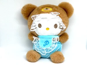 Hello Kitty Plush Keychain – Blue Outfit with Rilakkuma Bear Hood & Lace 🌟🐻 - Picture 1 of 5