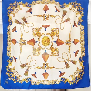 90s Rare Vintage Italian Scarf Inspired By The 8 Jour Fragrance By Yves Rocher - Picture 1 of 10