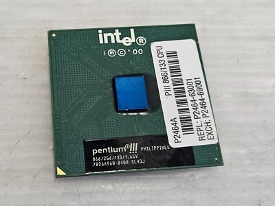 Intel Pentium III 866MHz, Socket 370, 133MHz FSB, 256KB, SL43J, Coppermine - Image 1 of 2