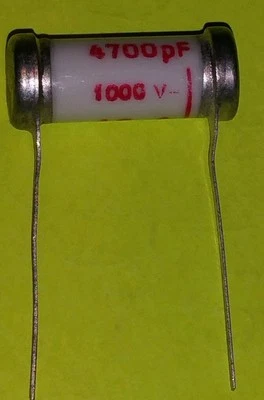 SIEMENS KOWEG RFT 10 Sikatrop 4700pF 1000 Volt Koweg Siemens RFT Klangfilm NOS Papierkondensator