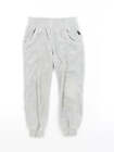 Preworn Girls Grey Cotton Sweatpants Trousers Size 4 Years Regular