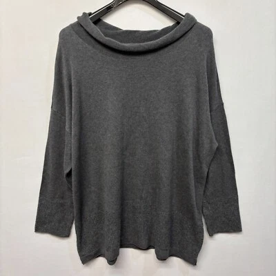 Suéter pulôver J Jill Pure Jill tamanho 3X cinza algodão nylon lã D002 -1 - Imagem 1 de 4