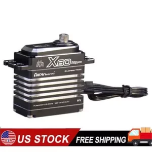 Servo engranaje metálico sin escobillas 80 kg IPX8 impermeable 0,09 segundos para coche sobre orugas RC 1/8 - Imagen 1 de 1