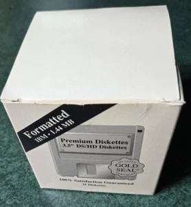 Disquettes 3,5" DS, HD 25 pack neuves 2 Mo non formatées - Photo 1/1