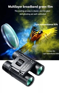 Small Compact Binoculars 200x25 High Magnification For Bird Watching Hiking Mini - Picture 1 of 9