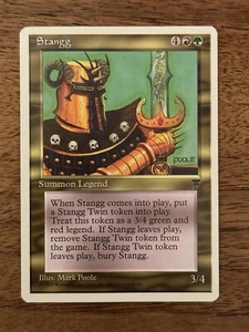 Stangg NM+ NEVER PLAYED MTG Chronicles Magic 1995 VINTAGE FREE SHIPPING - Picture 1 of 2