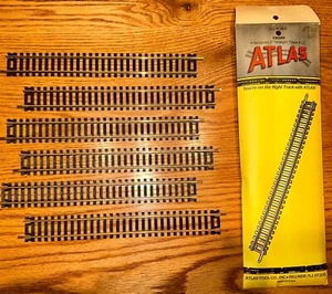 ATLAS HO Scale Brass Track 6 -9” Straight Sections #21 Vintage In Package - Bild 1 von 4