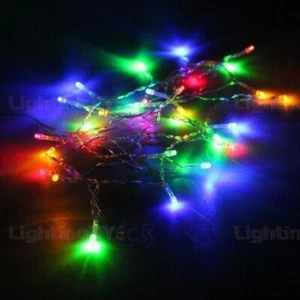 Funciona con Pilas LED Fairy Luces 2M 20LED Multicolores On/Off / Flash Navidad - Imagen 1 de 10