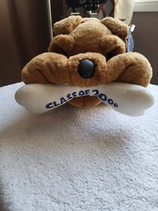 Carlton Cards Plush Bulldog with bone Class of 2000 With Tags see pictures - Picture 1 of 10