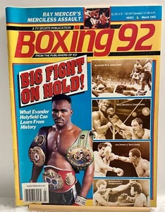 BOXING 92 MAGAZINE MARCH 1992 NEWSSTAND EDITION - Picture 1 of 22