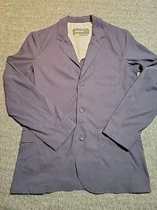 Blazer de viaje Eddie Bauer Travex Voyager para hombre T44 azul marino nailon golf - Imagen 1 de 11