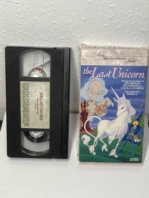 The Last Unicorn VHS 1994 Angela Lansbury Jeff Bridges Mia Farrow 90’s Anime - Image 1 of 2