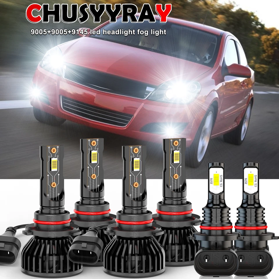 Combo de bombilla antiniebla faros LED 9005 9005 9145 para Saturn Astra 2008-2009 Foto 1 de 4