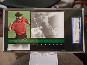 2001 Tiger Woods UDA MCG Masters Champion PGA Golf Card 1967/10000 SGC 96 MINT 9 - Photo 1/2