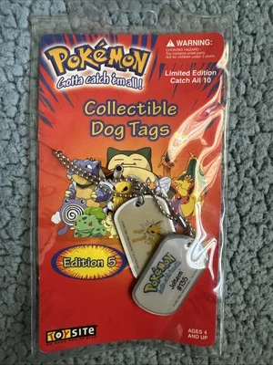 UNA etiquetas de perro coleccionables Pokémon 1999 abiertas #135 edición Jolteon 5 Foto 1 de 2