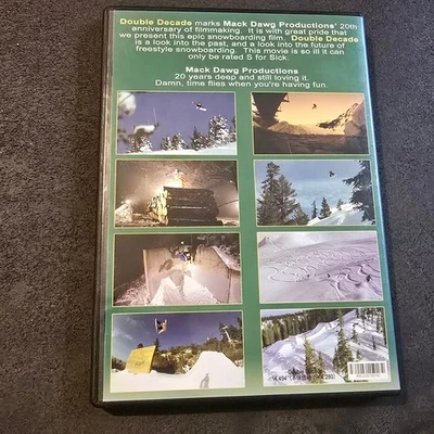 Mack Dawg Productions Double Decade DVD 20 Year Anniversary Freestyle Snowboard - Image 1 of 4