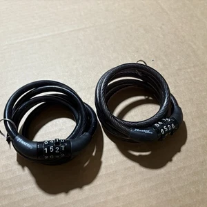 Master Lock 4 Fuß x 1/4 Zoll (1 m x 6 mm) voreingestelltes Zahlen-Kabelschloss * NEU * PAAR - Bild 1 von 9
