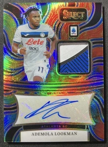 2024-25 Panini Select Ademola Lookman Tie Dye Patc Auto Atlalanta 2/25 - Picture 1 of 2
