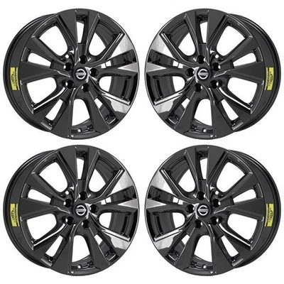 18" Nissan Murano PVD Black Chrome-C Wheels Rims Factory OEM 62706 2013-2019 - Image 1 of 3