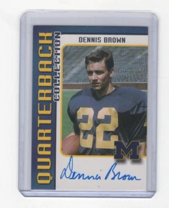 Dennis Brown Michigan Wolverines QB Club TK Legacy Autograph QB11 /300 - Picture 1 of 1