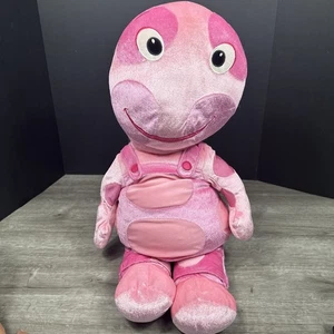 Cuscino rosa peluche Nick Jr Backyardigans Uniqua 26" 2006 danneggiato - Foto 1 di 14