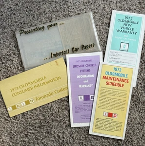 1973 Oldsmobile Toronado Custom Original Owners Manual Supplements - 4 Piece Set - Bild 1 von 1