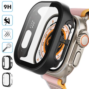 2 Pack Tempered Glass Screen Protector Case For Apple Watch Ultra/Ultra 2 49mm - Picture 1 of 6