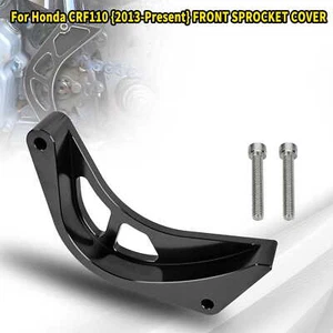 For Honda CRF110 13-23 6061 Aluminum Black Front Countershaft Sprocket Cover AN - Picture 1 of 10