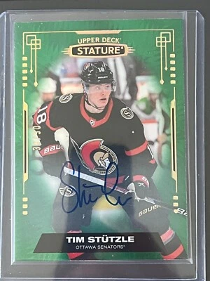 Tim Stützle Stature auto /50 2021-22 Upper Deck Stature - Image 1 of 2