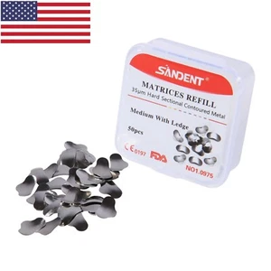 Dental Schnittmatrixsystem konturierte Metallmatrizen Nachfüllbänder M Leiste USA - Bild 1 von 13