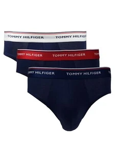 Tommy Hilfiger Herren Unterwäsche 3er Pack Brief Gr. L Blau 1U87903766-904 - Bild 1 von 3