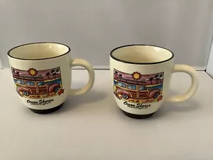 DOS - OCEAN SHORES Washington de 1990 12 OZ Tazas de café LN ¡Excelente estado! - Imagen 1 de 9