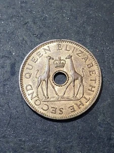 Moneda de medio centavo 1957 Rodesia y Nyasalandia #111 ejemplo sin circular #2l17 - Imagen 1 de 2