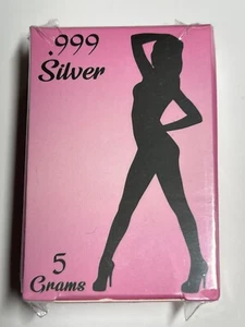 5g Gramm .999 Feinsilber Sexy Silhouette Lady Pan Silver Company Neu Versiegelt /3k - Bild 1 von 2