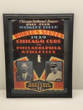 BASEBALL MEMORABILIA ~ MLB 1929 World Series Cubs vs Philadelphia Athletics GC