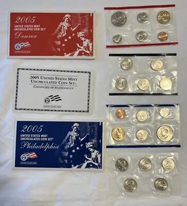2005 United States US Mint 22 Coin P & D Uncirculated Coin Set Westward Journey - Picture 1 of 10