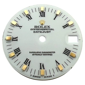 Original Rolex Oyster Perpetual Datejust 31mm Roman Dial White & Gold 68273 - Bild 1 von 4