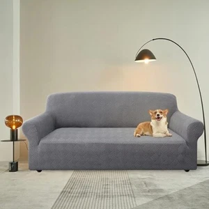 Elegante Copridivano spesso a rombo a 3 posti, tessuto elastico alla moda - Foto 1 di 6