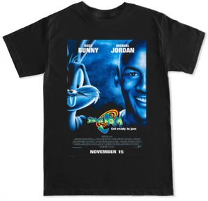 CAMISETA PARA HOMBRE SPACE JAM COVER CLÁSICA RETRO MJ BALONCESTO HIP HOP RAP XI 23 CABRAS - Imagen 1 de 2