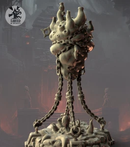 Cursed Giant Heart object marker 100mm Printed in 8k resin - Picture 1 of 1