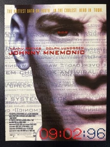 JOHNNY MNEMONIC - KEANU REEVES | ORIGINAL MAGAZINE ADVERT  8X12" [MV1] - Bild 1 von 1